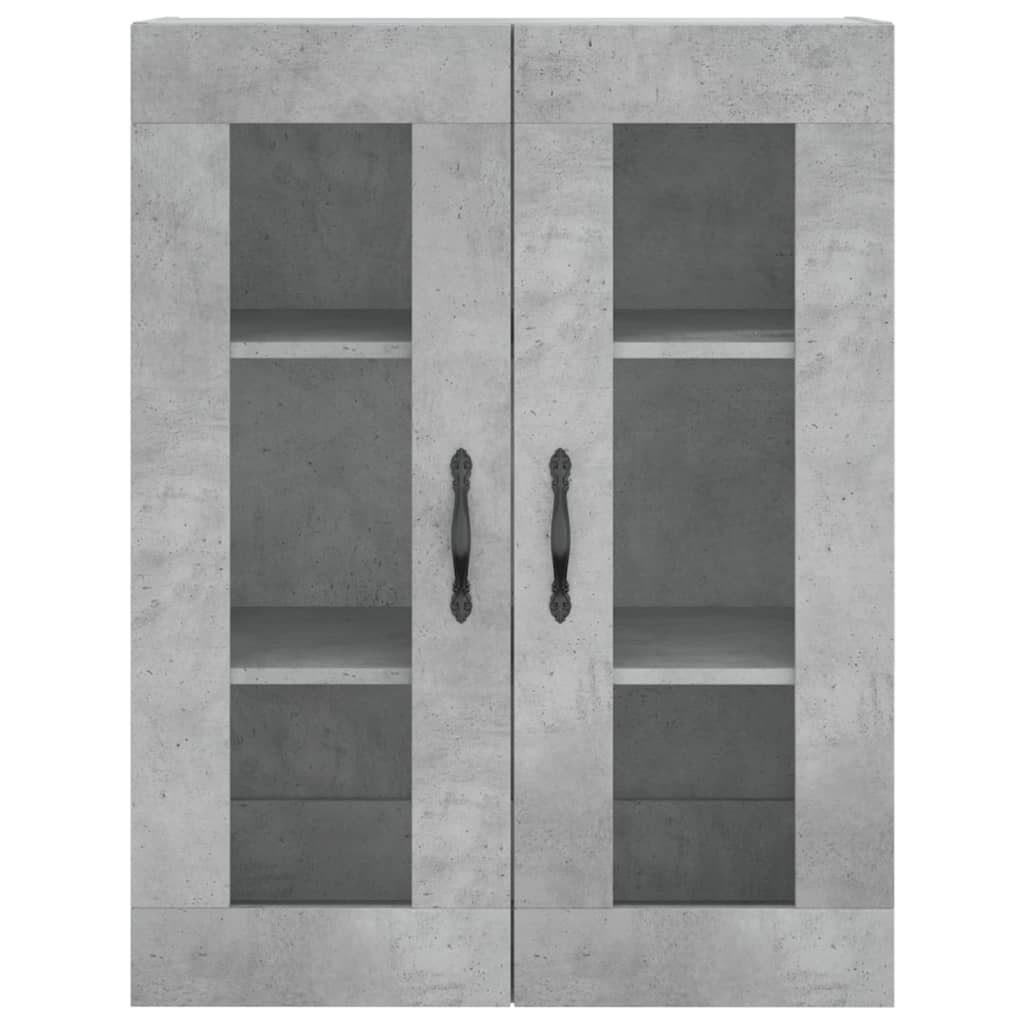 Hoge kast 69,5x34x180 cm bewerkt hout betongrijs is nu te koop bij PeponiXL, paradijselijk wonen!