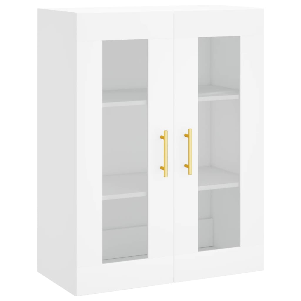Hoge kast 69,5x34x180 cm bewerkt hout wit is nu te koop bij PeponiXL, paradijselijk wonen!