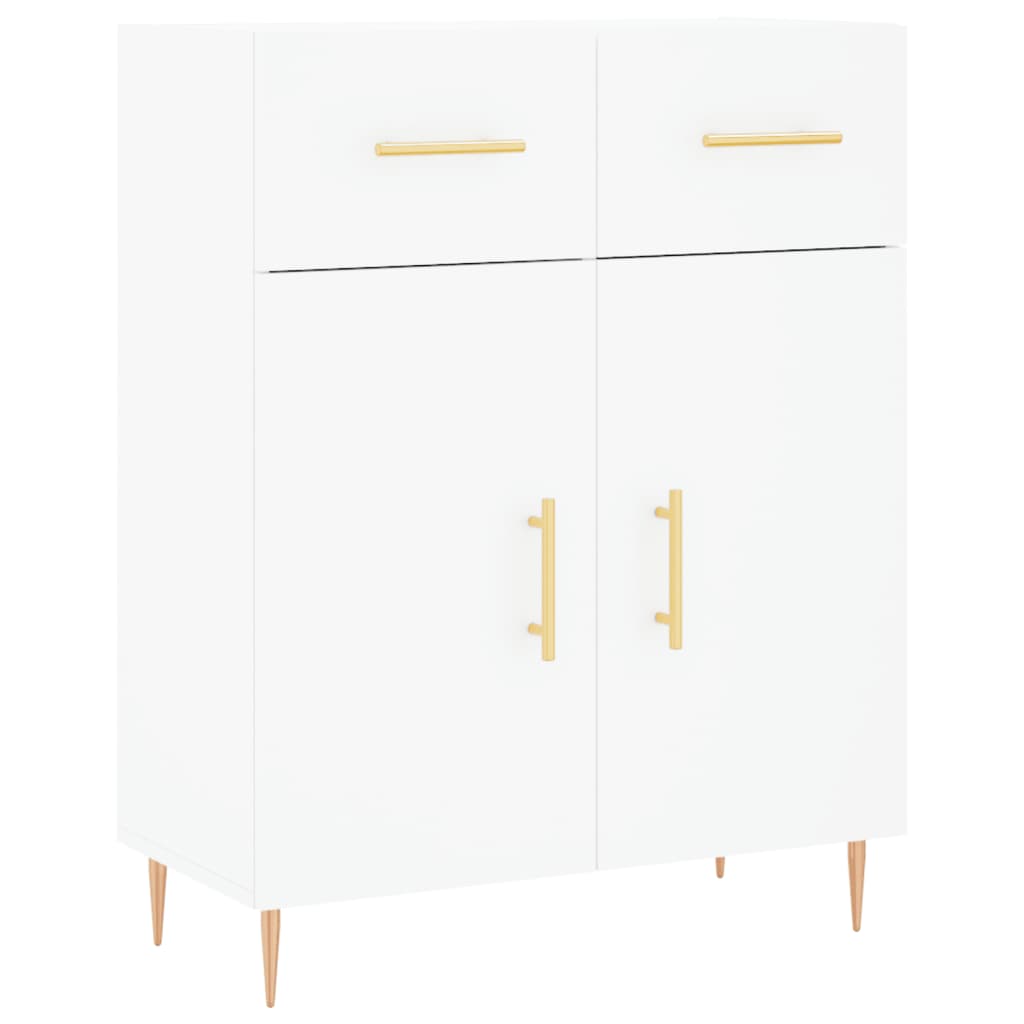 Hoge kast 69,5x34x180 cm bewerkt hout wit is nu te koop bij PeponiXL, paradijselijk wonen!
