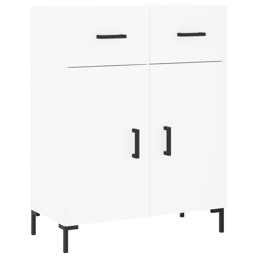 Hoge kast 69,5x34x180 cm bewerkt hout wit is nu te koop bij PeponiXL, paradijselijk wonen!