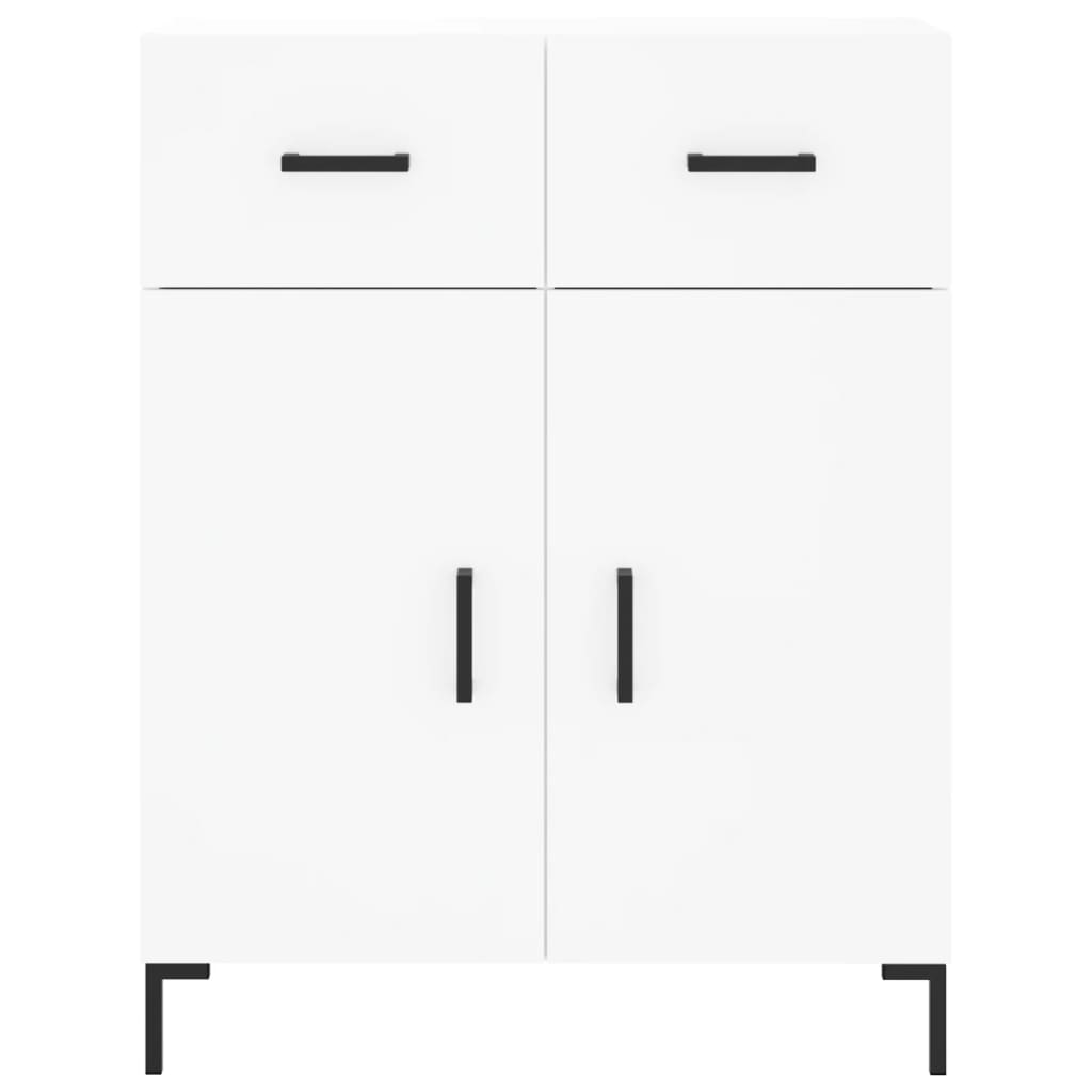 Hoge kast 69,5x34x180 cm bewerkt hout wit is nu te koop bij PeponiXL, paradijselijk wonen!