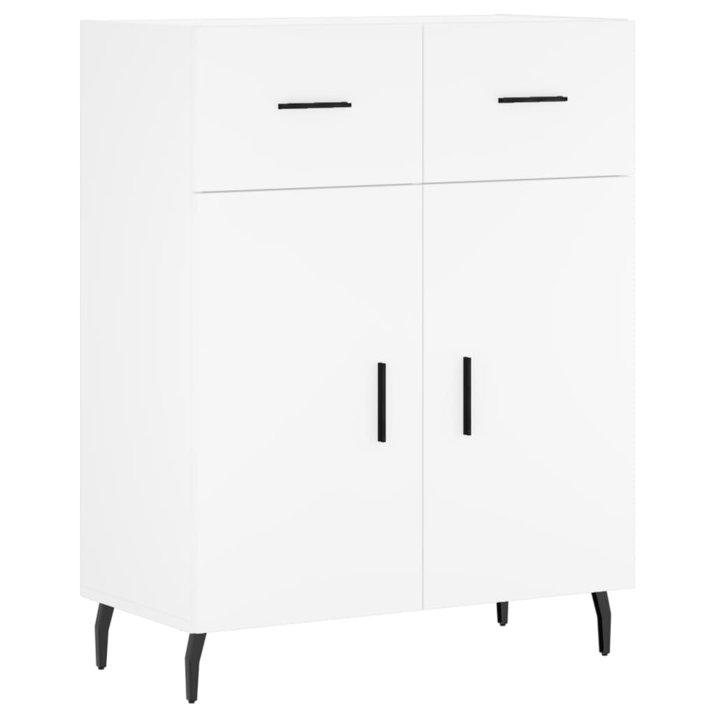 Hoge kast 69,5x34x180 cm bewerkt hout wit is nu te koop bij PeponiXL, paradijselijk wonen!