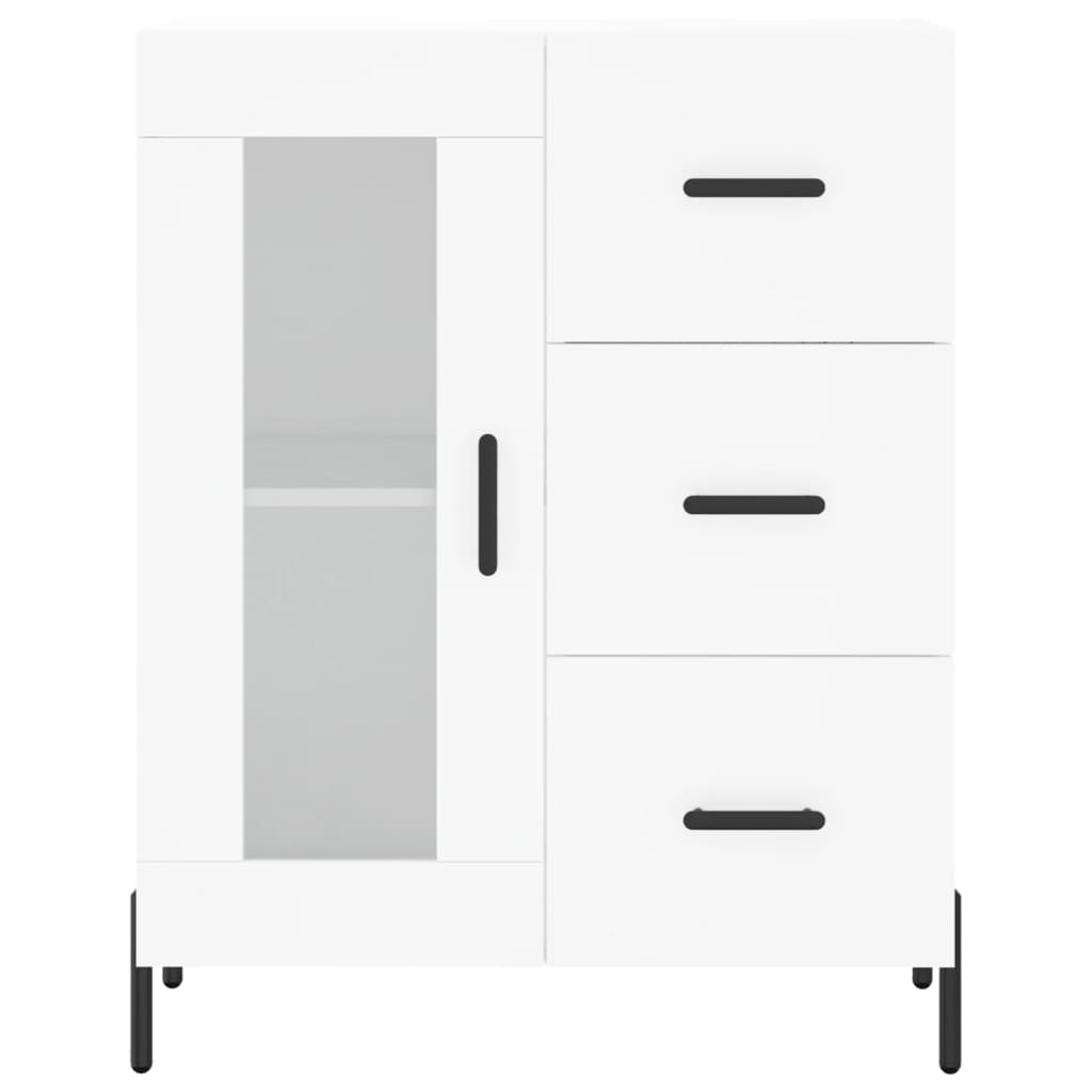 Hoge kast 69,5x34x180 cm bewerkt hout wit is nu te koop bij PeponiXL, paradijselijk wonen!