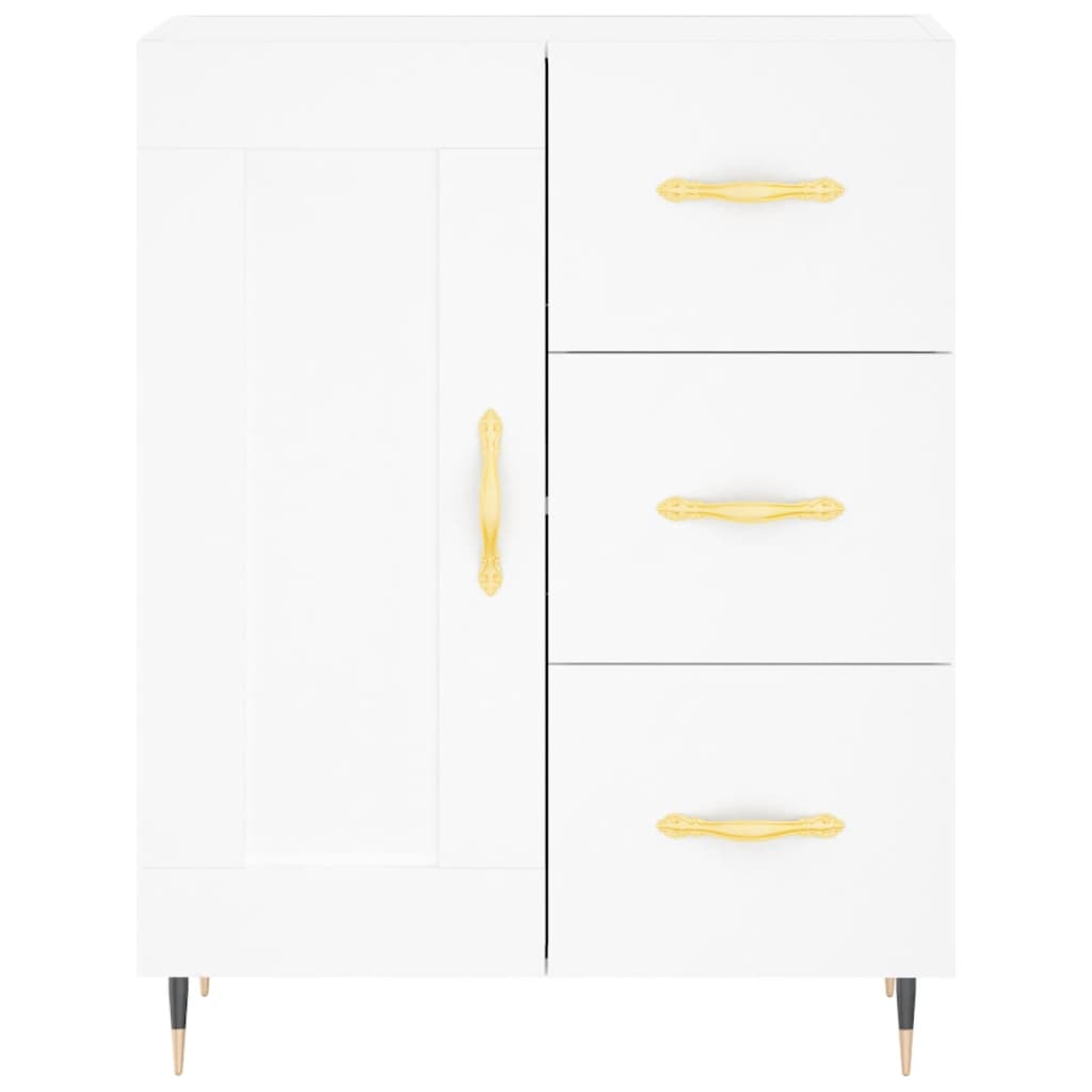 Hoge kast 69,5x34x180 cm bewerkt hout wit is nu te koop bij PeponiXL, paradijselijk wonen!