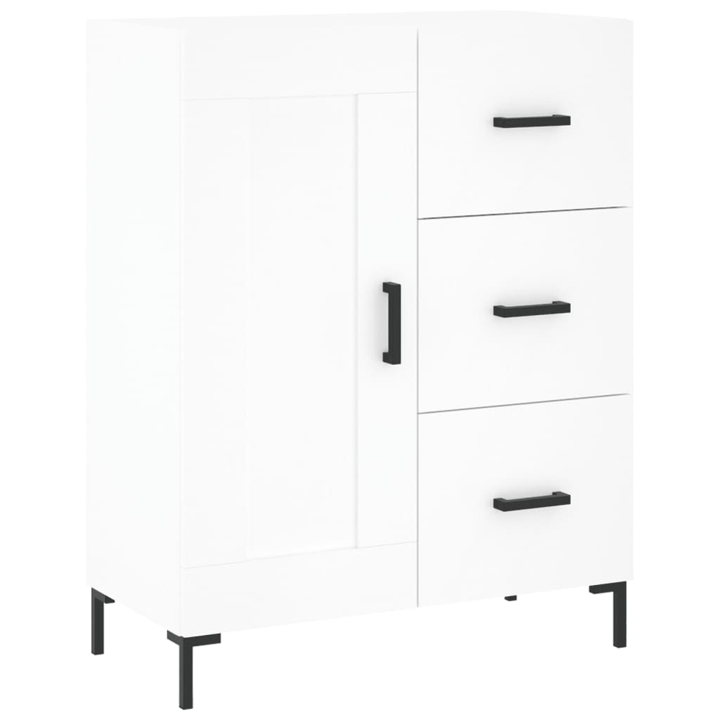 Hoge kast 69,5x34x180 cm bewerkt hout wit is nu te koop bij PeponiXL, paradijselijk wonen!