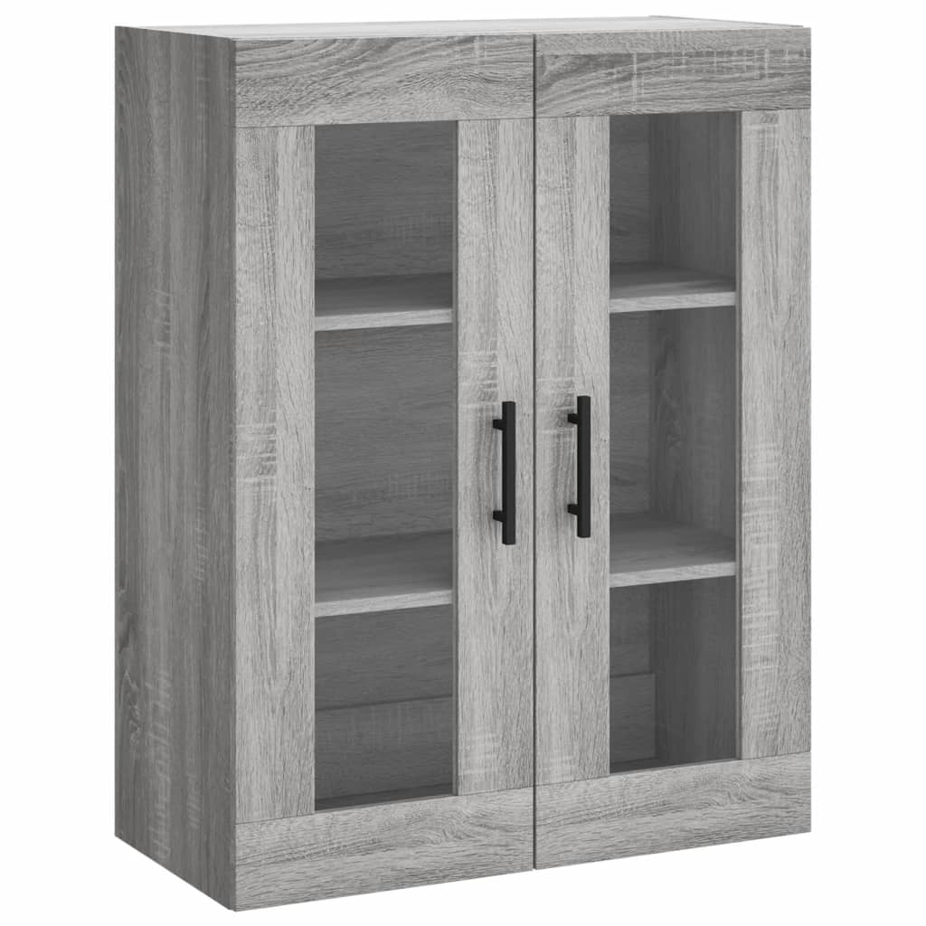 Hoge kast 69,5x34x180 cm bewerkt hout grijs sonoma eikenkleurig is nu te koop bij PeponiXL, paradijselijk wonen!