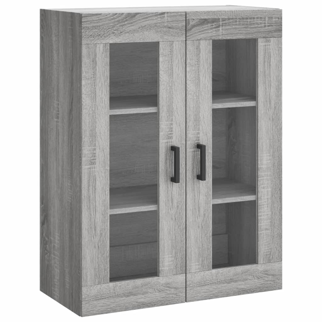 Hoge kast 69,5x34x180 cm bewerkt hout grijs sonoma eikenkleurig is nu te koop bij PeponiXL, paradijselijk wonen!