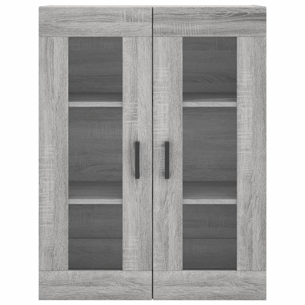 Hoge kast 69,5x34x180 cm bewerkt hout grijs sonoma eikenkleurig is nu te koop bij PeponiXL, paradijselijk wonen!