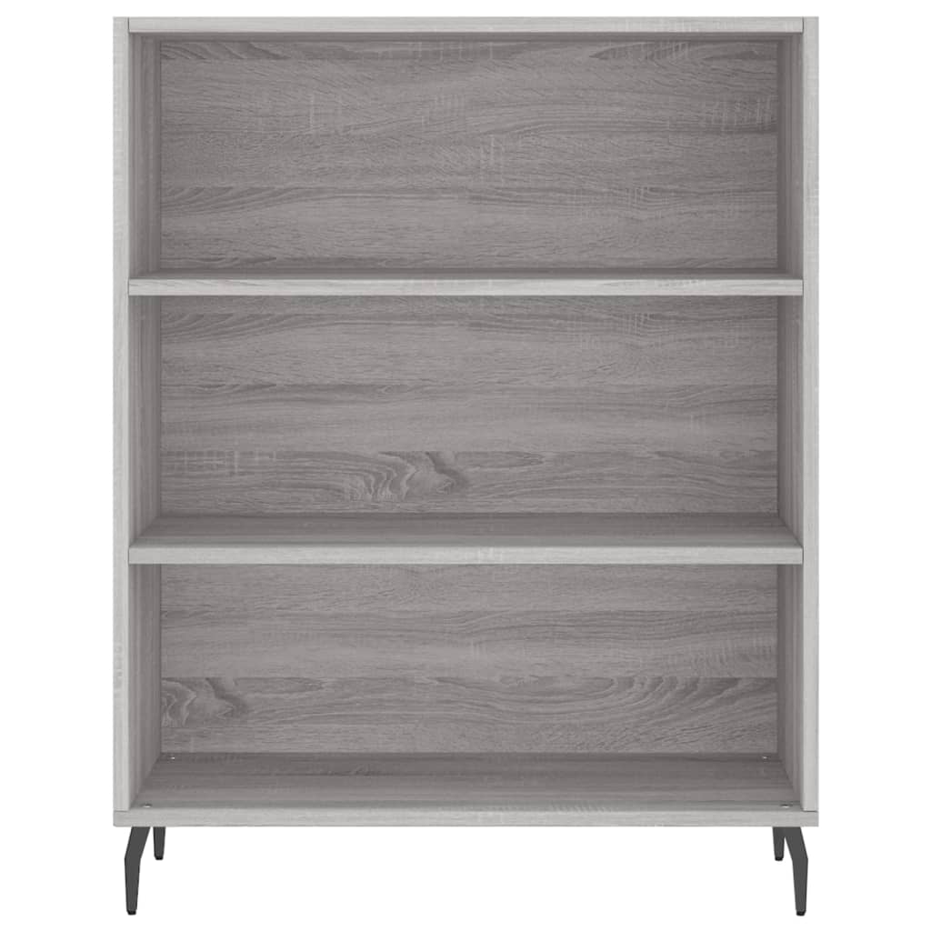 Hoge kast 69,5x34x180 cm bewerkt hout grijs sonoma eikenkleurig is nu te koop bij PeponiXL, paradijselijk wonen!