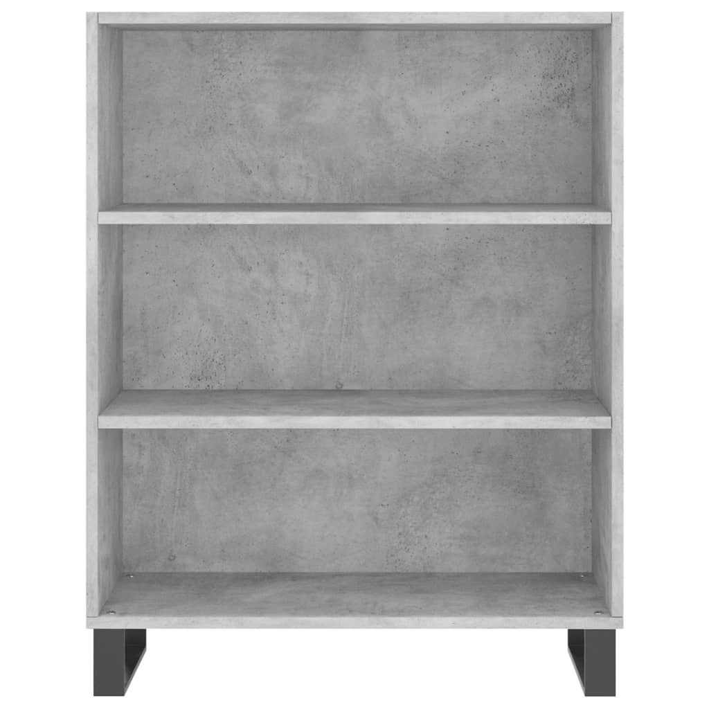 Hoge kast 69,5x34x180 cm bewerkt hout betongrijs is nu te koop bij PeponiXL, paradijselijk wonen!