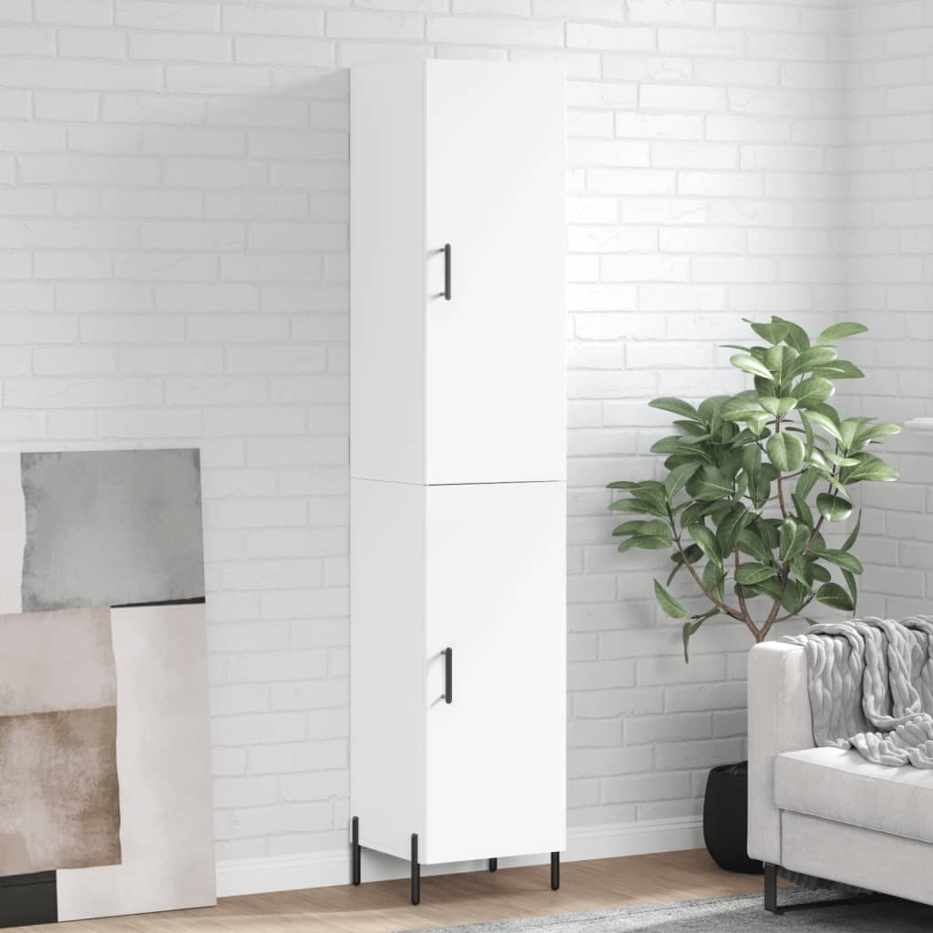 Hoge kast 34,5x34x180 cm bewerkt hout wit is nu te koop bij PeponiXL, paradijselijk wonen!