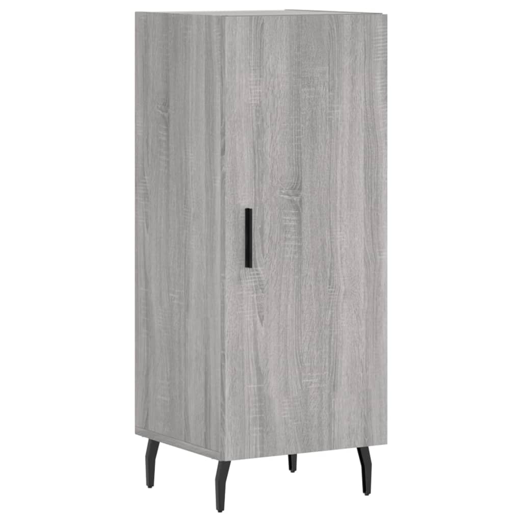Hoge kast 34,5x34x180 cm bewerkt hout grijs sonoma eikenkleurig is nu te koop bij PeponiXL, paradijselijk wonen!