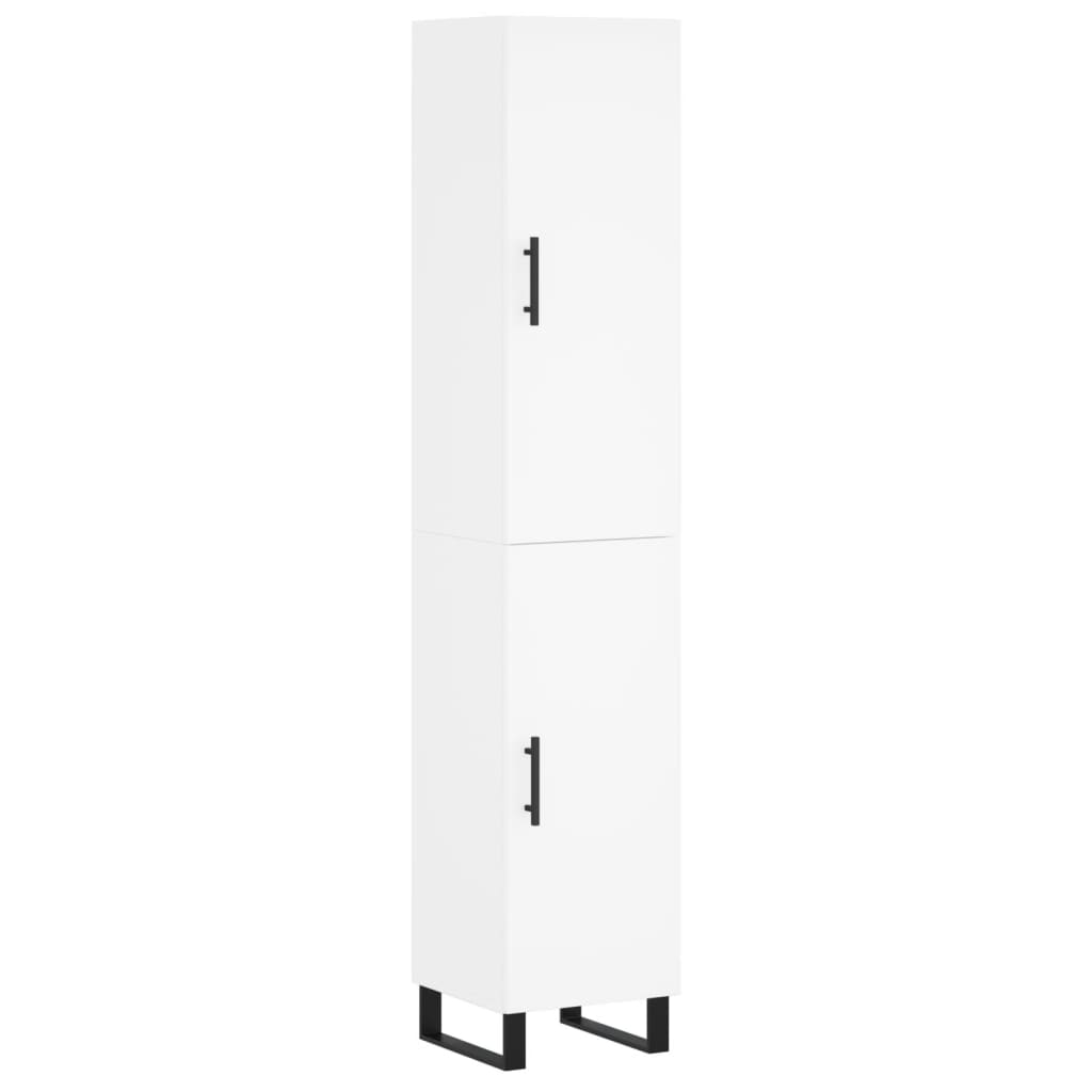 Hoge kast 34,5x34x180 cm bewerkt hout wit is nu te koop bij PeponiXL, paradijselijk wonen!