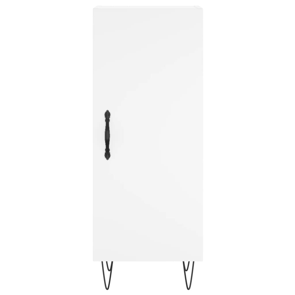 Hoge kast 34,5x34x180 cm bewerkt hout wit is nu te koop bij PeponiXL, paradijselijk wonen!