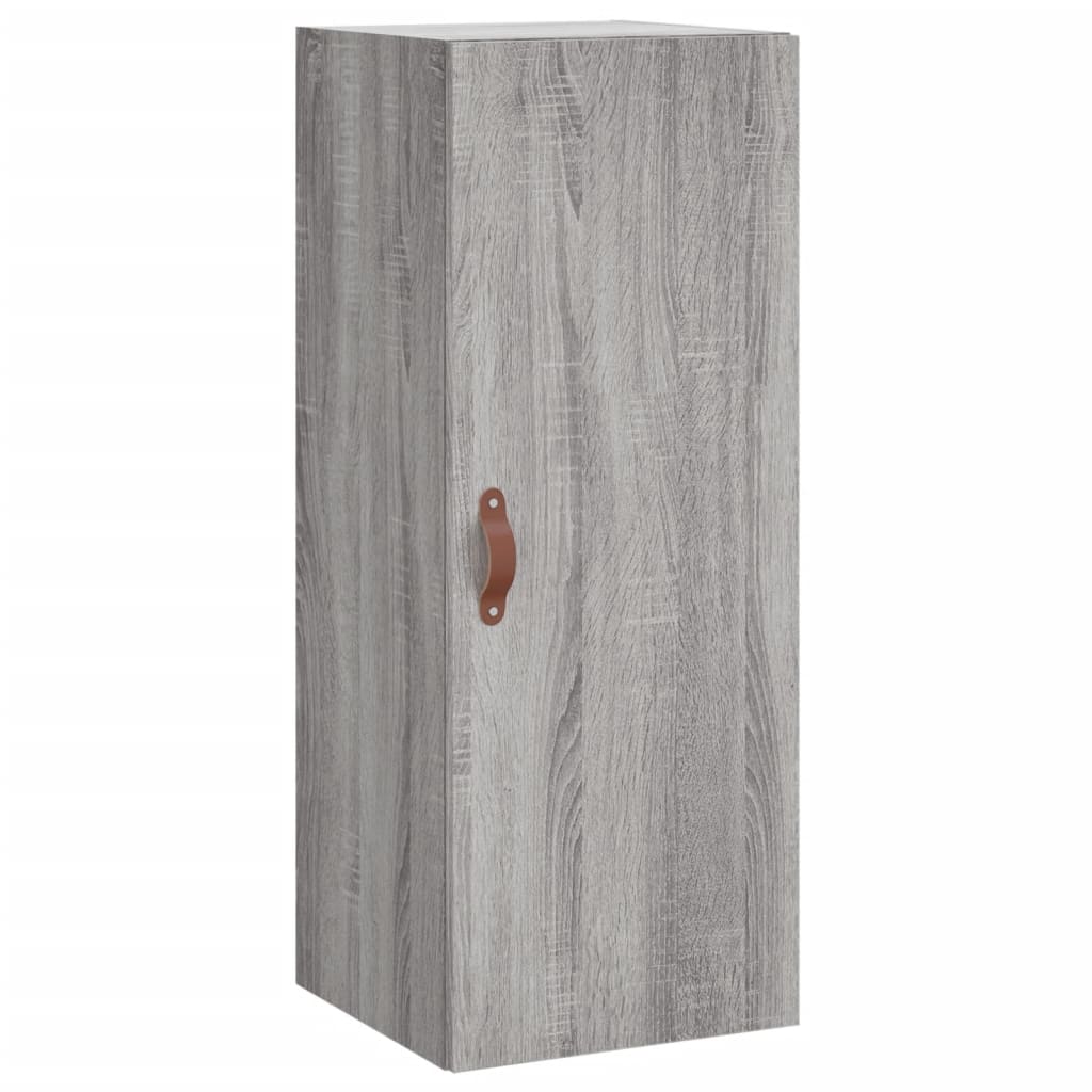 Hoge kast 34,5x34x180 cm bewerkt hout grijs sonoma eikenkleurig is nu te koop bij PeponiXL, paradijselijk wonen!