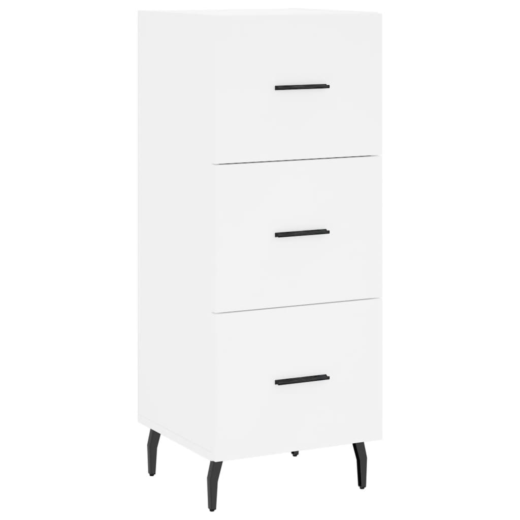 Hoge kast 34,5x34x180 cm bewerkt hout wit is nu te koop bij PeponiXL, paradijselijk wonen!