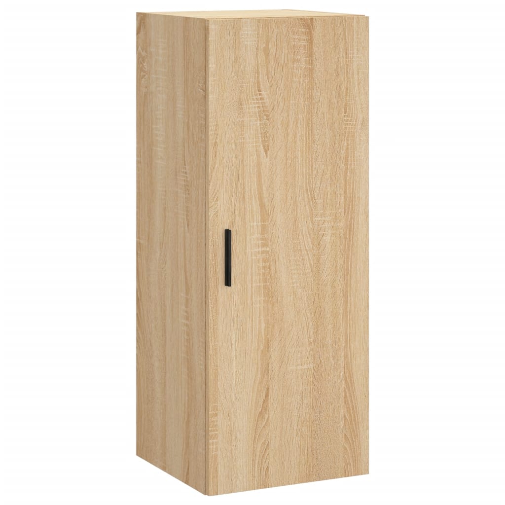 Hoge kast 34,5x34x180 cm bewerkt hout sonoma eikenkleurig is nu te koop bij PeponiXL, paradijselijk wonen!
