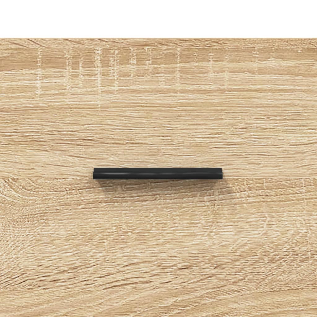 Hoge kast 34,5x34x180 cm bewerkt hout sonoma eikenkleurig is nu te koop bij PeponiXL, paradijselijk wonen!