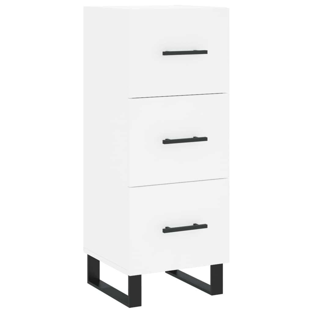 Hoge kast 34,5x34x180 cm bewerkt hout wit is nu te koop bij PeponiXL, paradijselijk wonen!