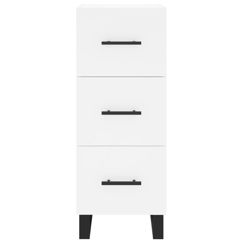 Hoge kast 34,5x34x180 cm bewerkt hout wit is nu te koop bij PeponiXL, paradijselijk wonen!