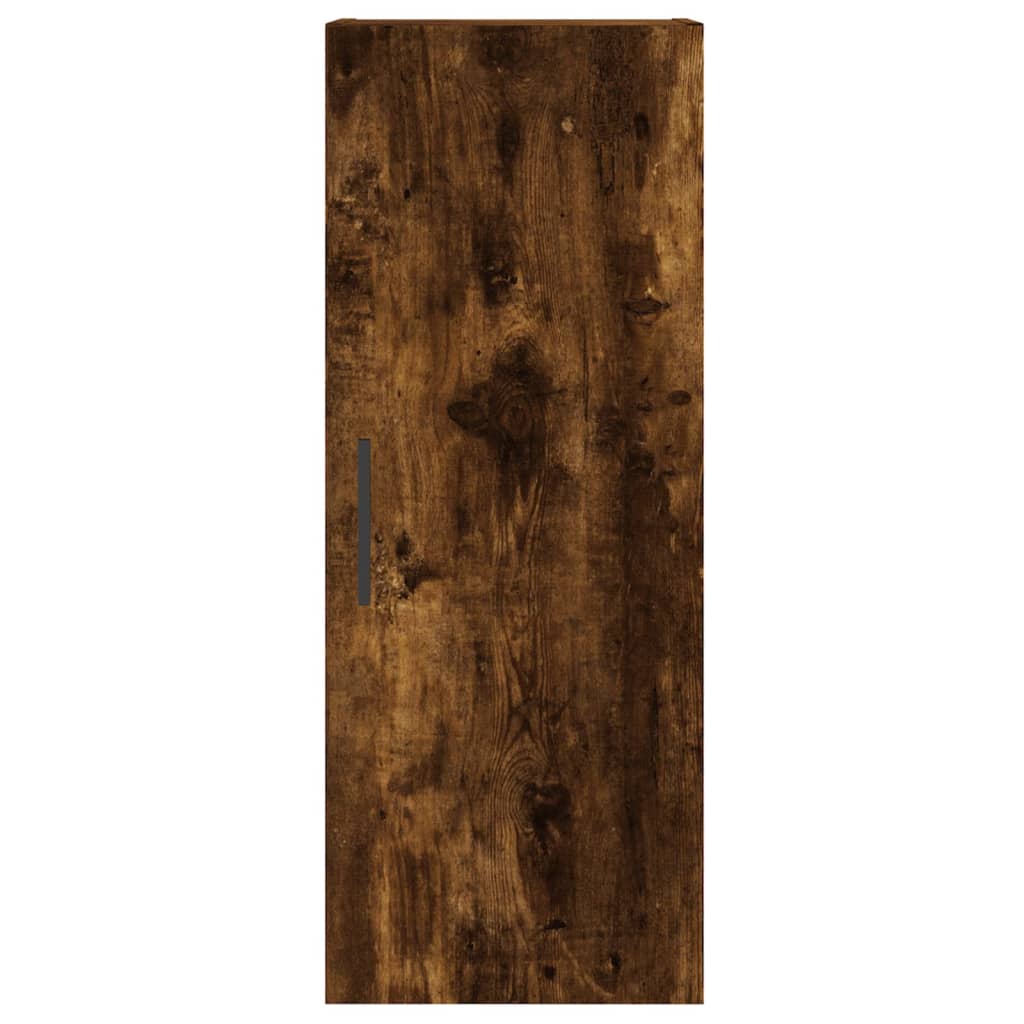 Hoge kast 34,5x34x180 cm bewerkt hout gerookt eikenkleurig is nu te koop bij PeponiXL, paradijselijk wonen!