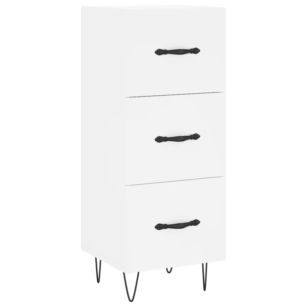 Hoge kast 34,5x34x180 cm bewerkt hout wit is nu te koop bij PeponiXL, paradijselijk wonen!