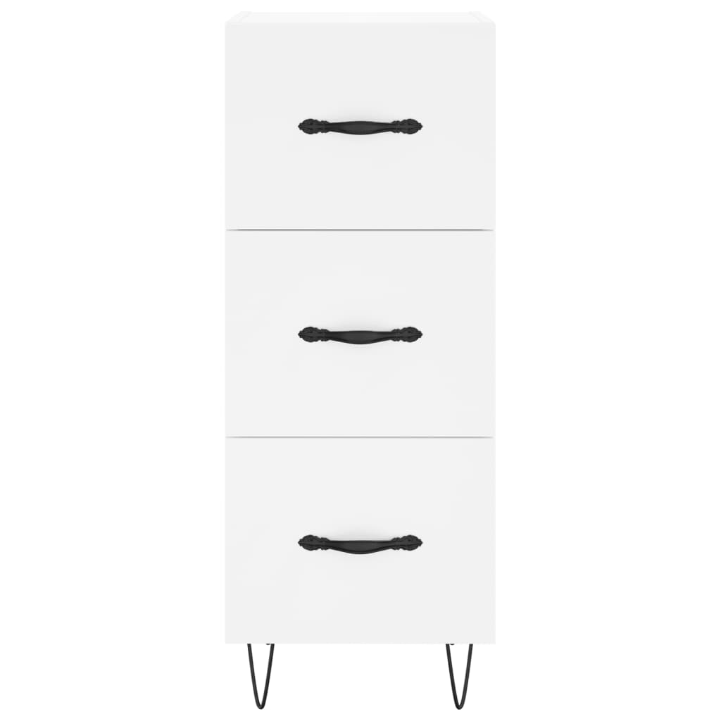 Hoge kast 34,5x34x180 cm bewerkt hout wit is nu te koop bij PeponiXL, paradijselijk wonen!