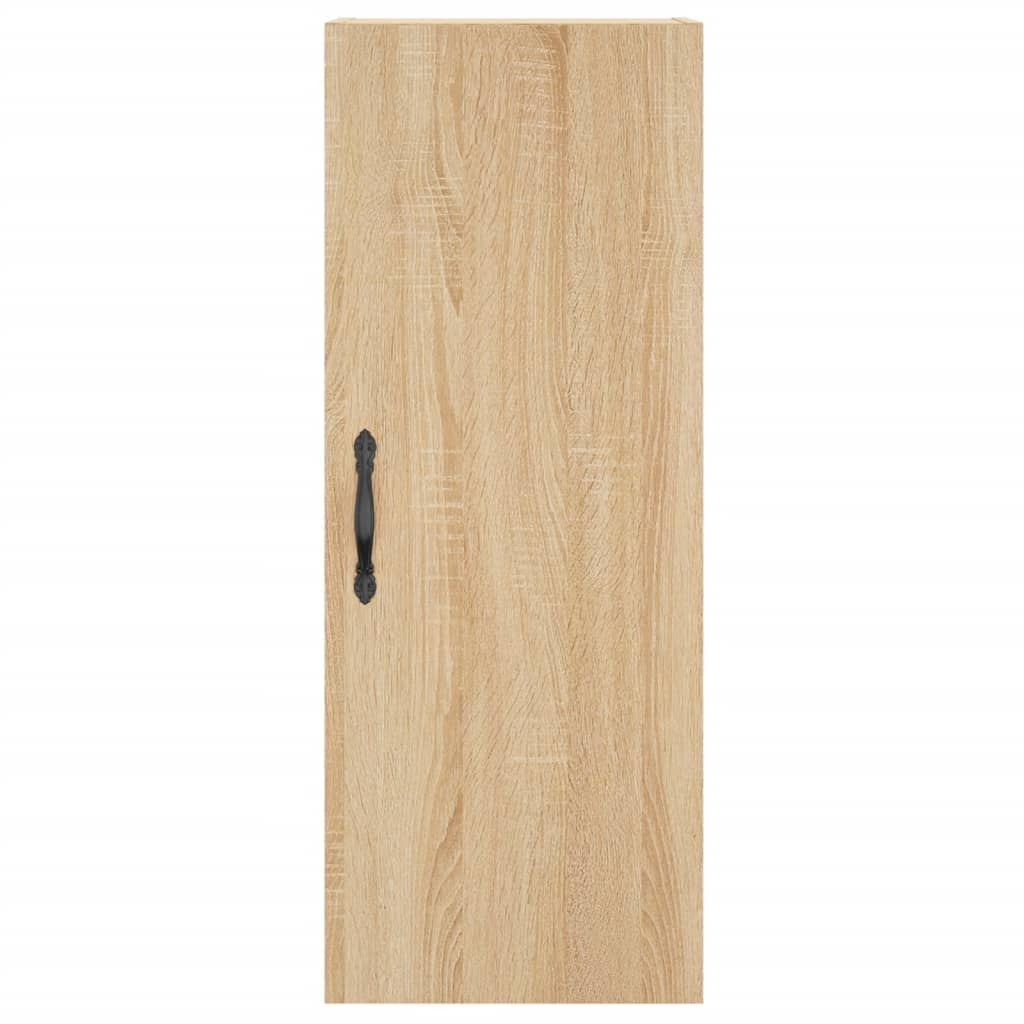Hoge kast 34,5x34x180 cm bewerkt hout sonoma eikenkleurig is nu te koop bij PeponiXL, paradijselijk wonen!