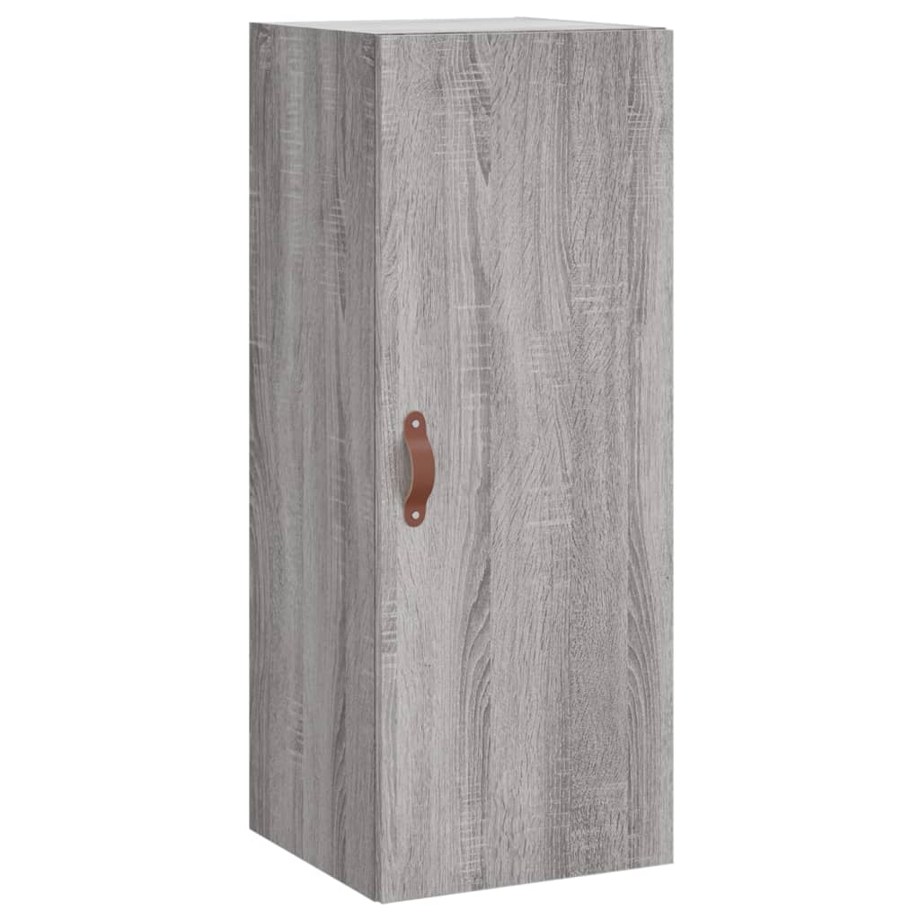 Hoge kast 34,5x34x180 cm bewerkt hout grijs sonoma eikenkleurig is nu te koop bij PeponiXL, paradijselijk wonen!