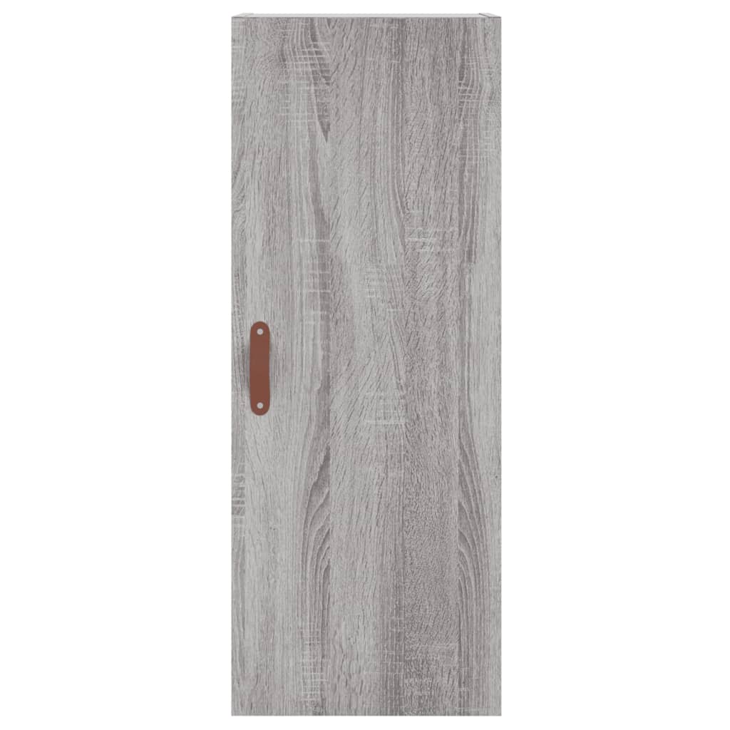 Hoge kast 34,5x34x180 cm bewerkt hout grijs sonoma eikenkleurig is nu te koop bij PeponiXL, paradijselijk wonen!