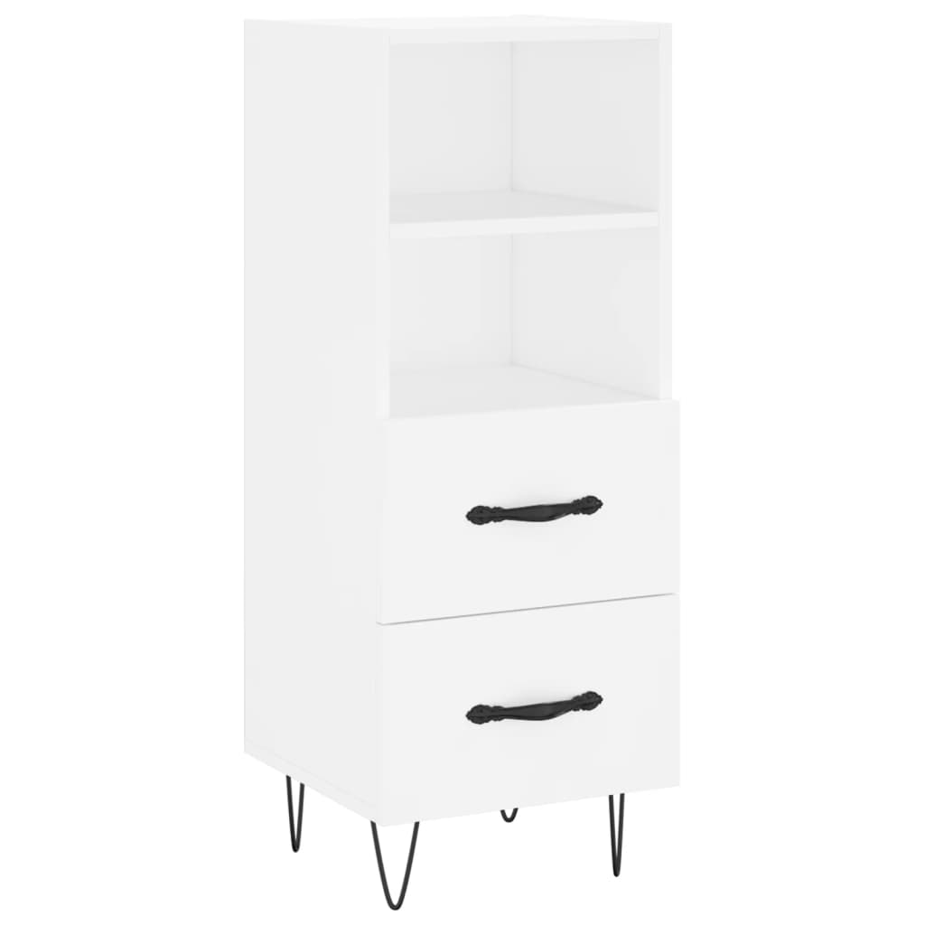 Hoge kast 34,5x34x180 cm bewerkt hout wit is nu te koop bij PeponiXL, paradijselijk wonen!