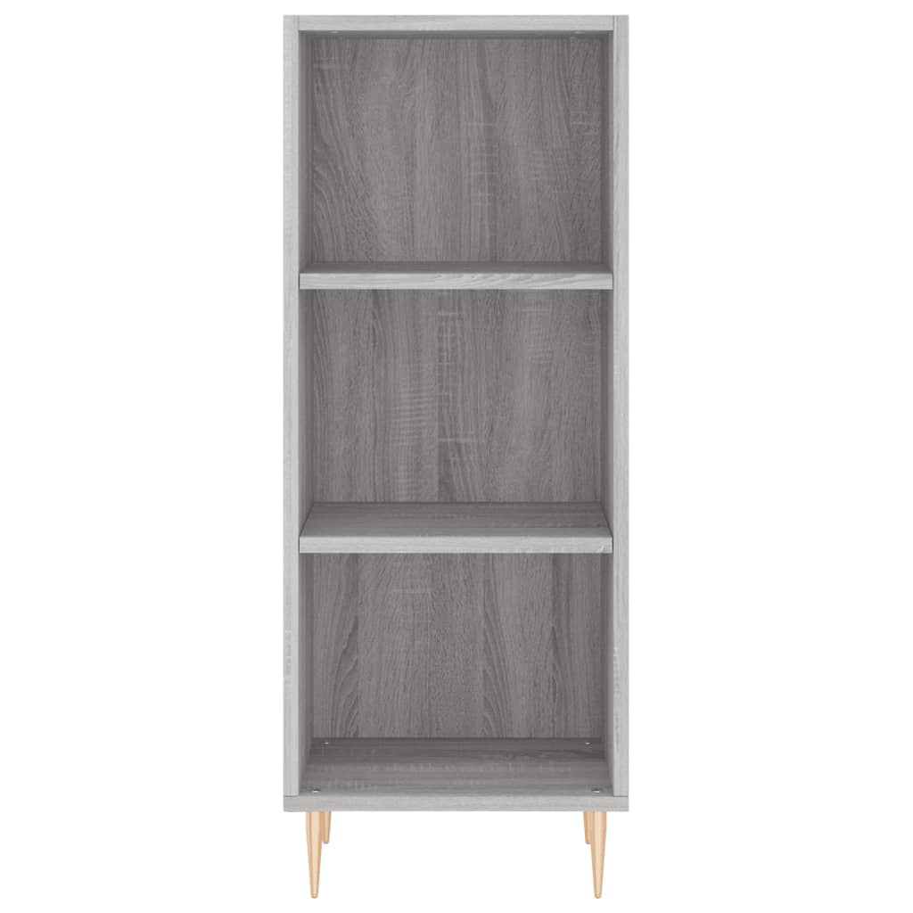 Hoge kast 34,5x34x180 cm bewerkt hout grijs sonoma eikenkleurig is nu te koop bij PeponiXL, paradijselijk wonen!