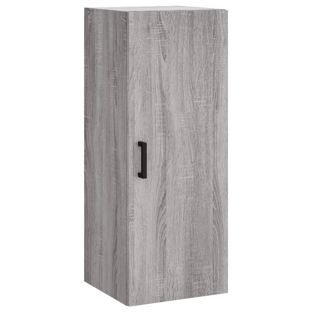 Hoge kast 34,5x34x180 cm bewerkt hout grijs sonoma eikenkleurig is nu te koop bij PeponiXL, paradijselijk wonen!