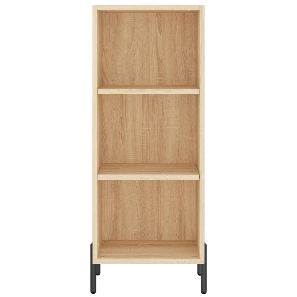Hoge kast 34,5x34x180 cm bewerkt hout sonoma eikenkleurig is nu te koop bij PeponiXL, paradijselijk wonen!