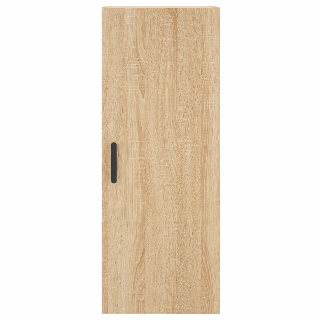 Hoge kast 34,5x34x180 cm bewerkt hout sonoma eikenkleurig is nu te koop bij PeponiXL, paradijselijk wonen!