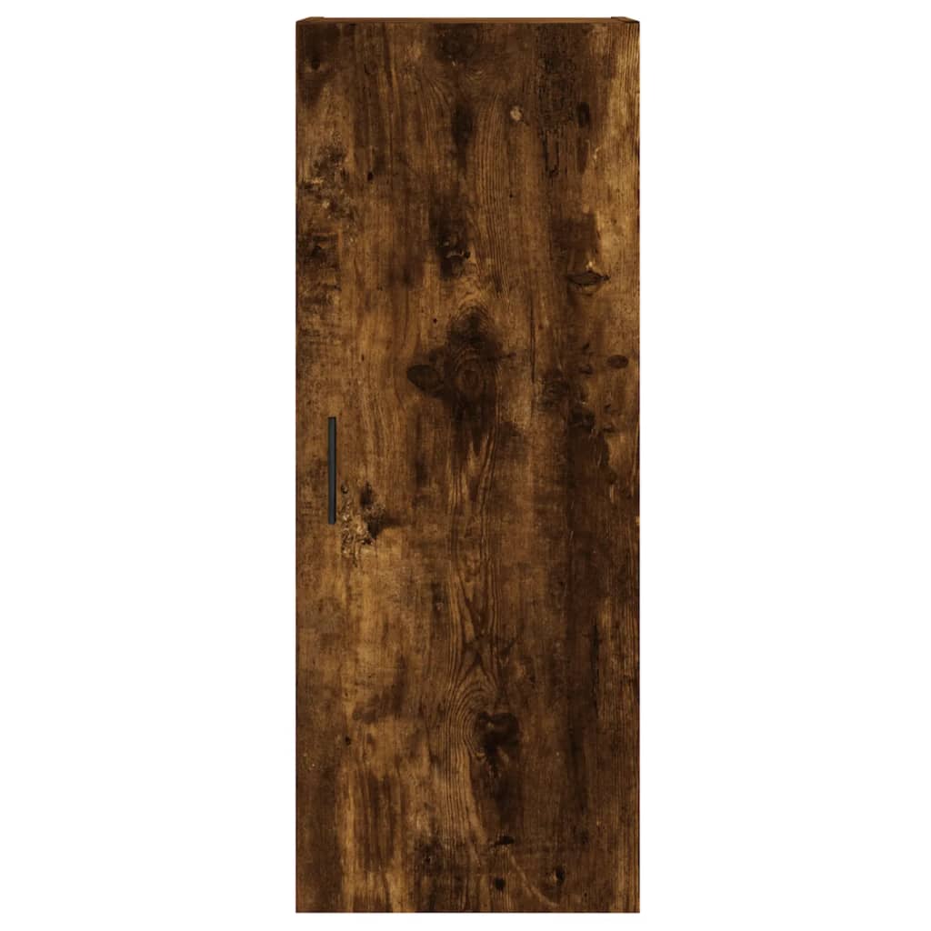 Hoge kast 34,5x34x180 cm bewerkt hout gerookt eikenkleurig is nu te koop bij PeponiXL, paradijselijk wonen!