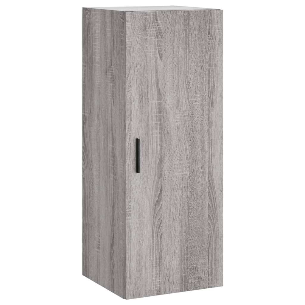 Hoge kast 34,5x34x180 cm bewerkt hout grijs sonoma eikenkleurig is nu te koop bij PeponiXL, paradijselijk wonen!