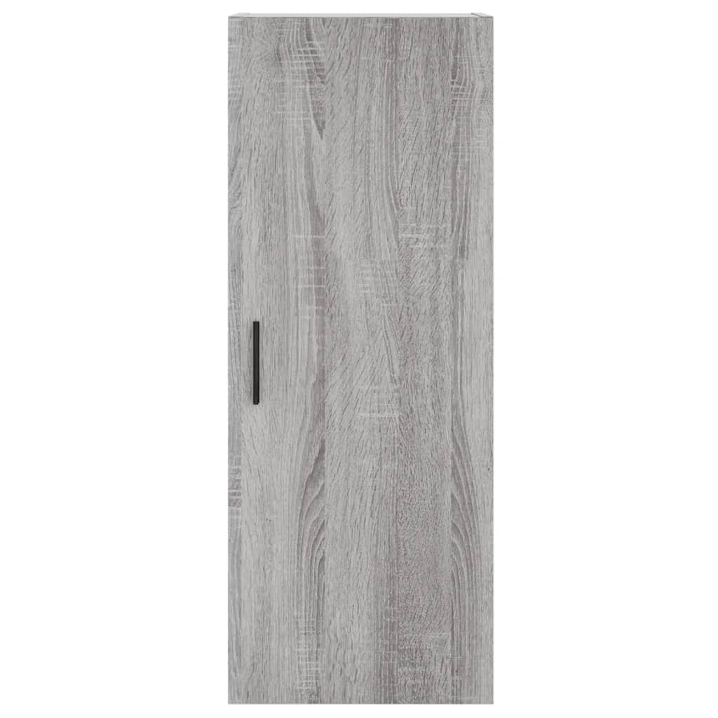 Hoge kast 34,5x34x180 cm bewerkt hout grijs sonoma eikenkleurig is nu te koop bij PeponiXL, paradijselijk wonen!