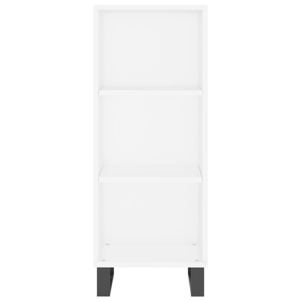 Hoge kast 34,5x34x180 cm bewerkt hout wit is nu te koop bij PeponiXL, paradijselijk wonen!