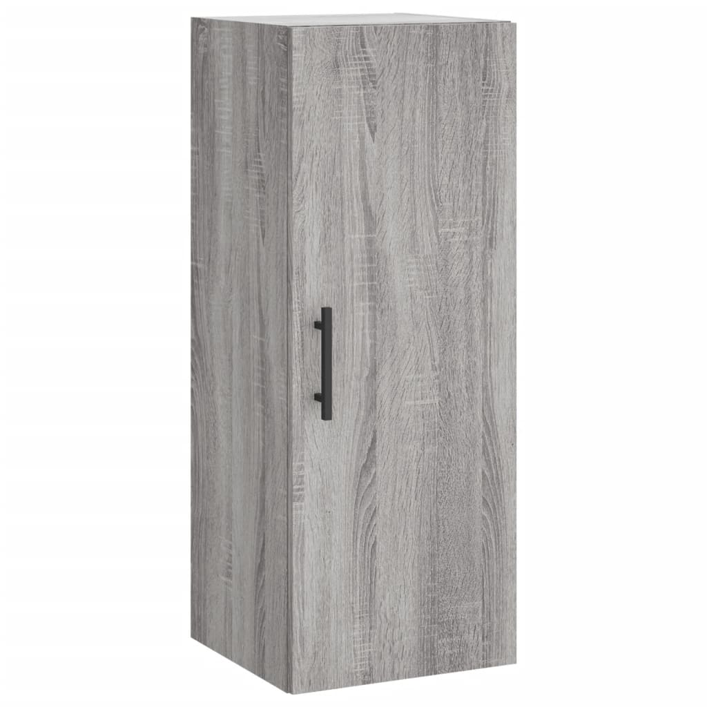 Hoge kast 34,5x34x180 cm bewerkt hout grijs sonoma eikenkleurig is nu te koop bij PeponiXL, paradijselijk wonen!