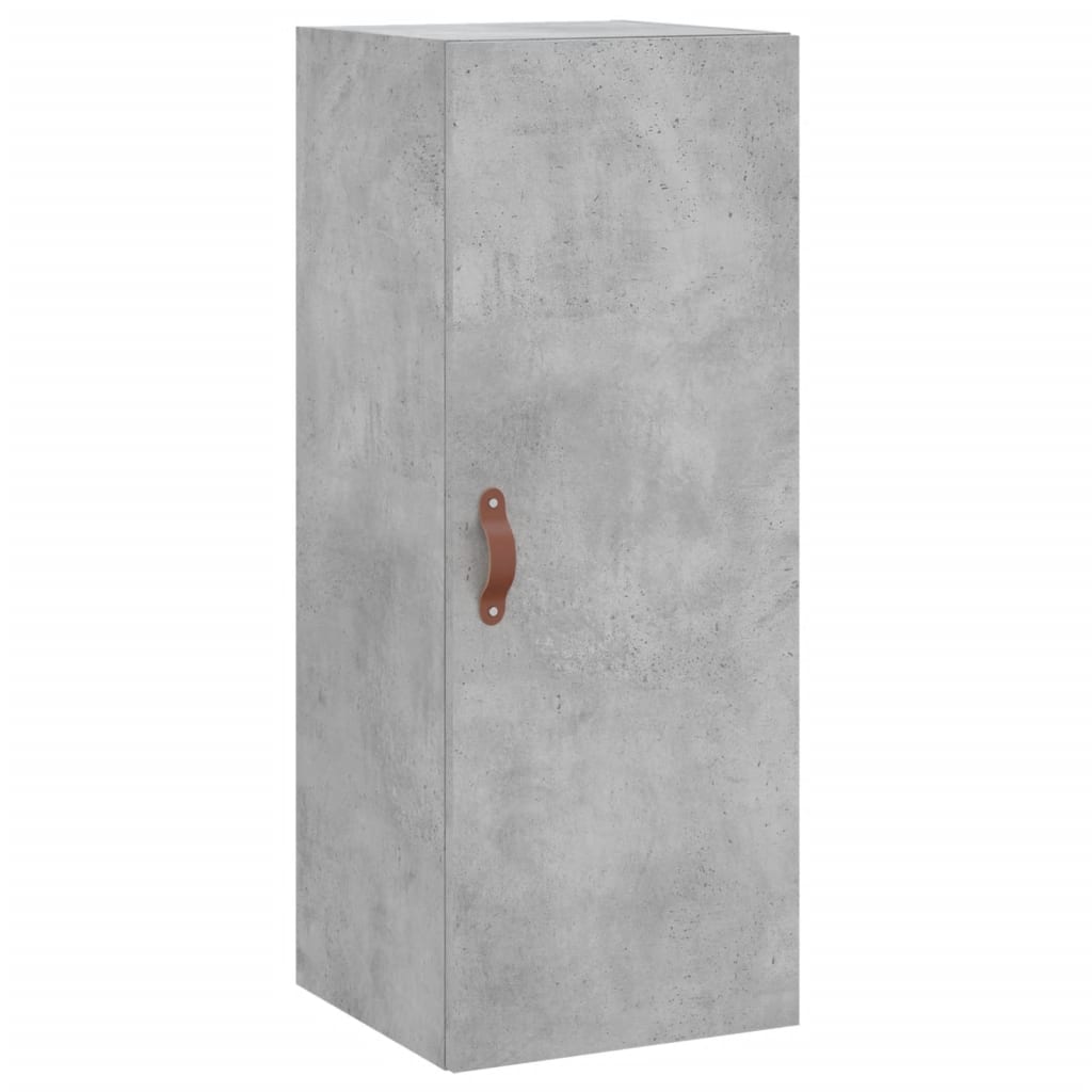 Hoge kast 34,5x34x180 cm bewerkt hout betongrijs is nu te koop bij PeponiXL, paradijselijk wonen!