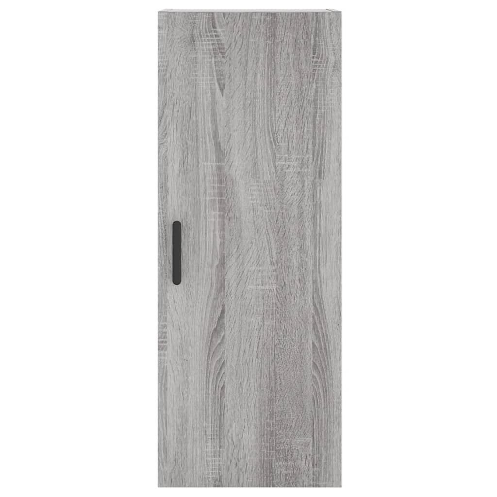 Hoge kast 34,5x34x180 cm bewerkt hout grijs sonoma eikenkleurig is nu te koop bij PeponiXL, paradijselijk wonen!