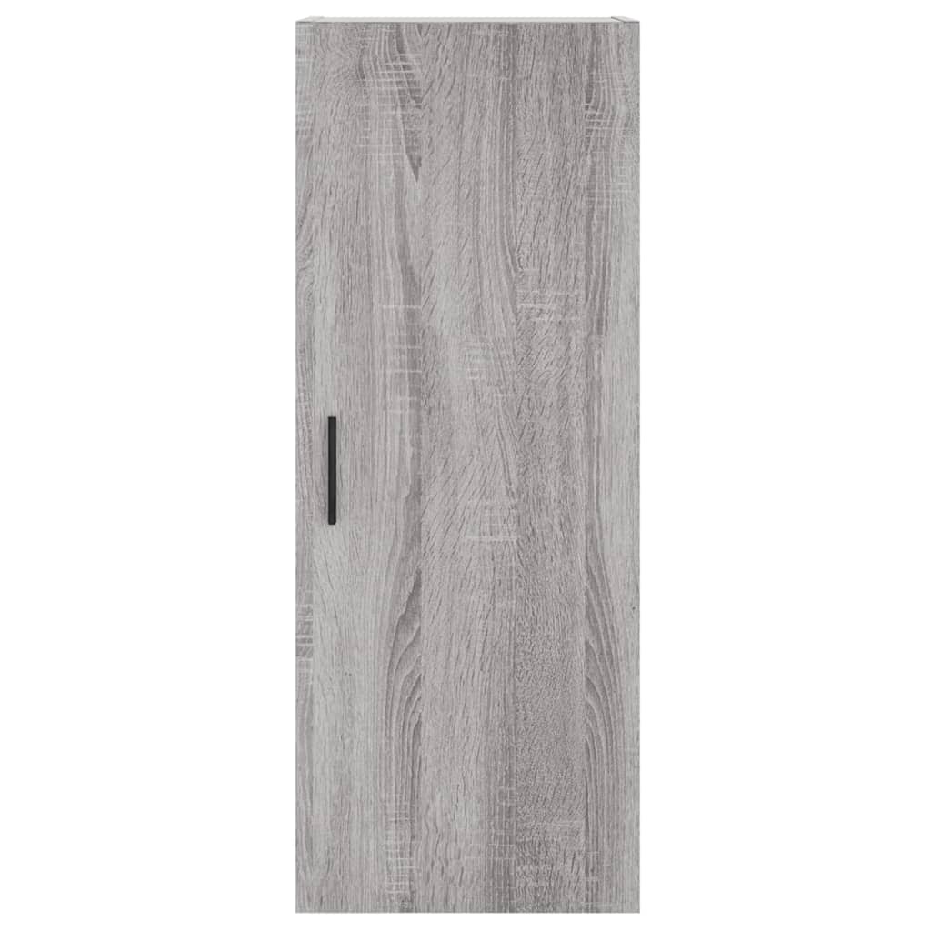 Hoge kast 34,5x34x180 cm bewerkt hout grijs sonoma eikenkleurig is nu te koop bij PeponiXL, paradijselijk wonen!
