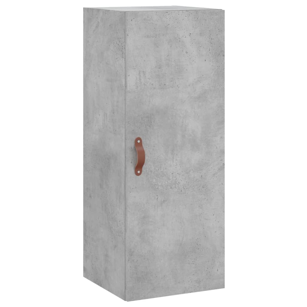 Hoge kast 34,5x34x180 cm bewerkt hout betongrijs is nu te koop bij PeponiXL, paradijselijk wonen!