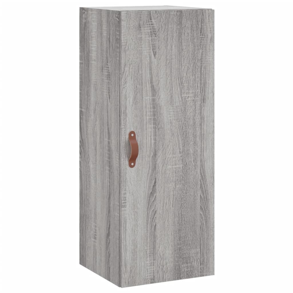 Hoge kast 34,5x34x180 cm bewerkt hout grijs sonoma eikenkleurig is nu te koop bij PeponiXL, paradijselijk wonen!