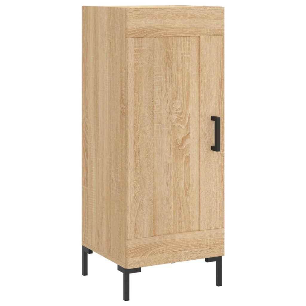 Hoge kast 34,5x34x180 cm bewerkt hout sonoma eikenkleurig is nu te koop bij PeponiXL, paradijselijk wonen!