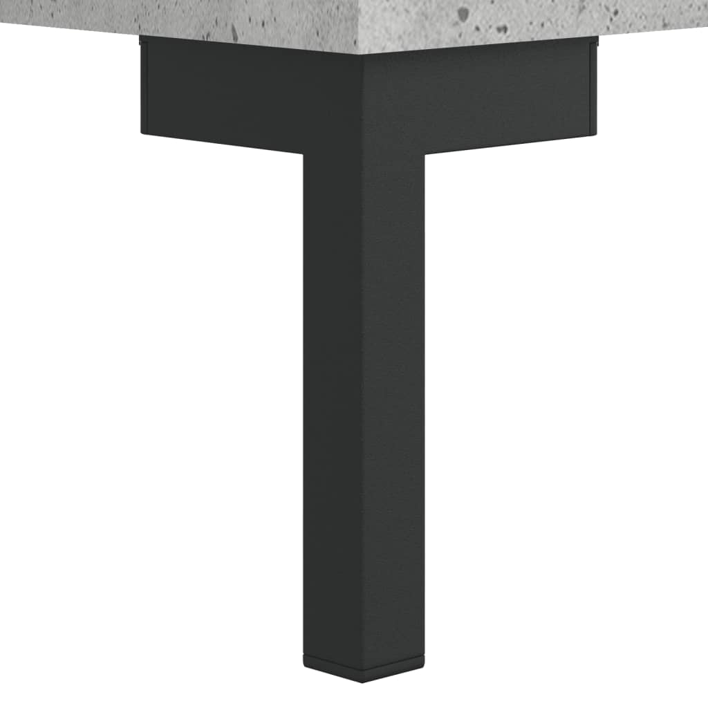 Hoge kast 34,5x34x180 cm bewerkt hout betongrijs is nu te koop bij PeponiXL, paradijselijk wonen!