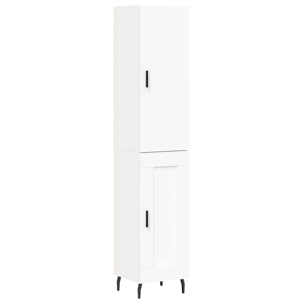 Hoge kast 34,5x34x180 cm bewerkt hout wit is nu te koop bij PeponiXL, paradijselijk wonen!