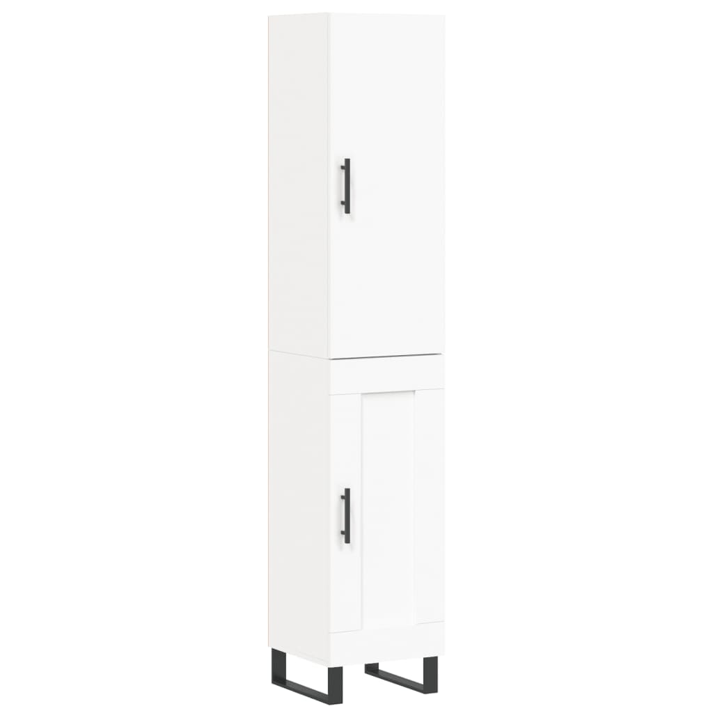 Hoge kast 34,5x34x180 cm bewerkt hout wit is nu te koop bij PeponiXL, paradijselijk wonen!
