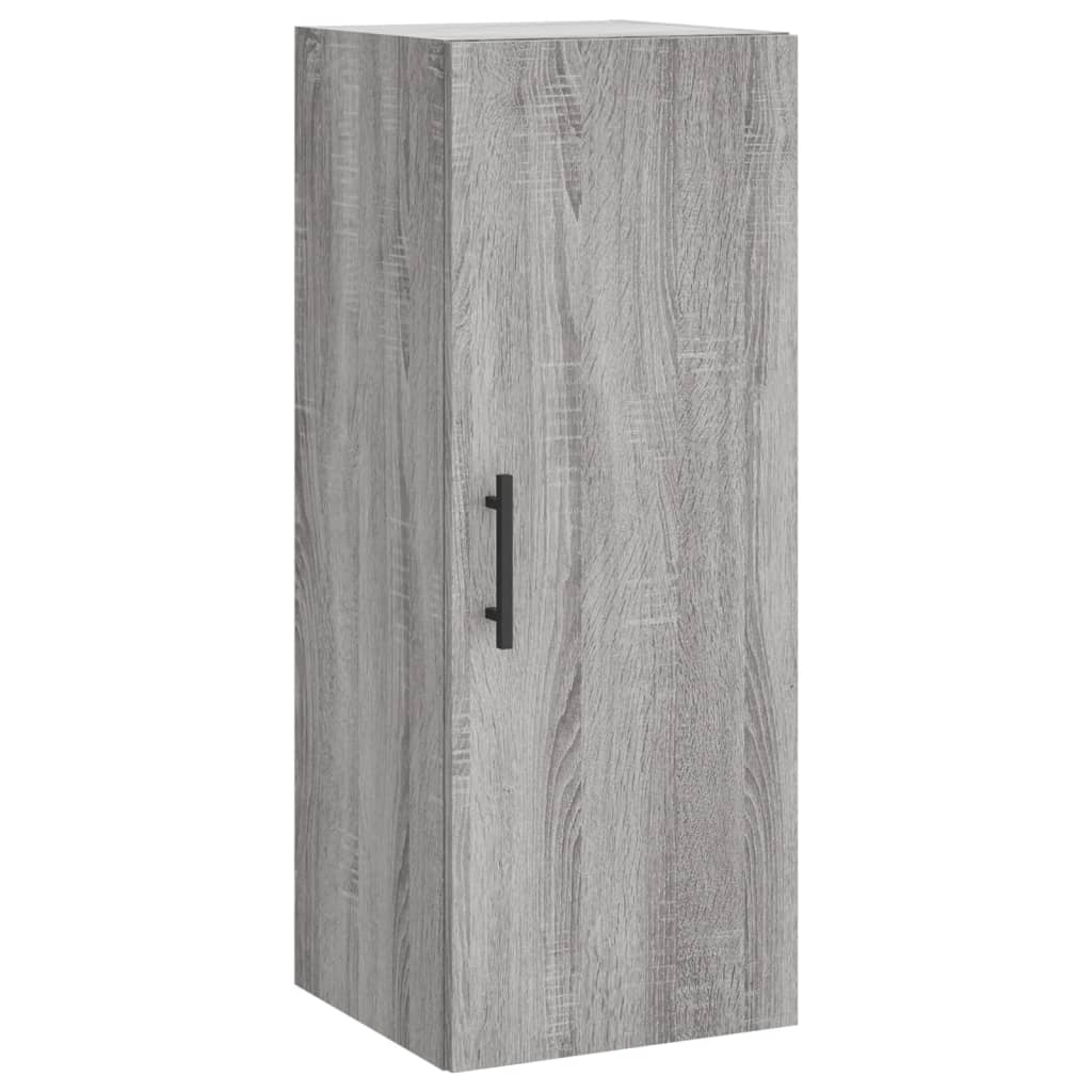 Hoge kast 34,5x34x180 cm bewerkt hout grijs sonoma eikenkleurig is nu te koop bij PeponiXL, paradijselijk wonen!